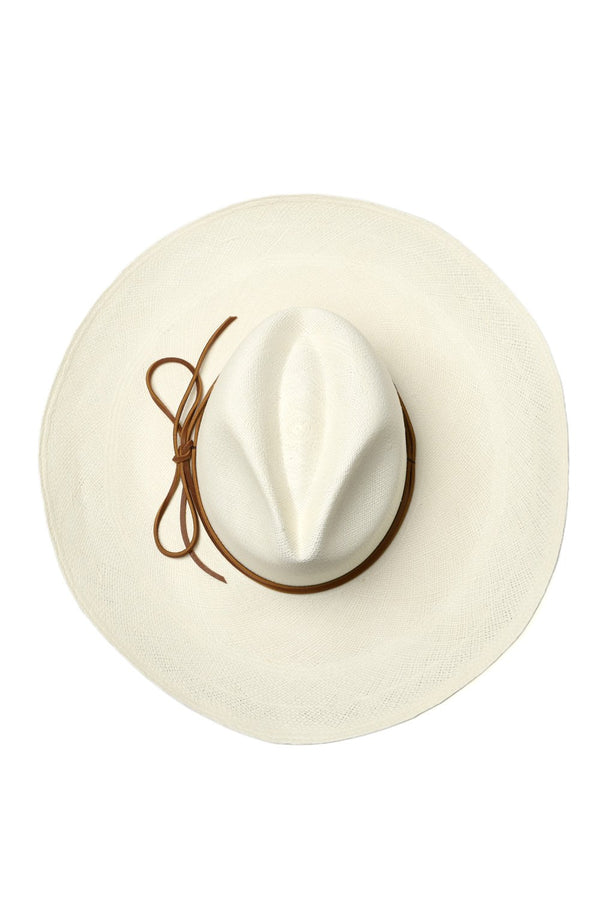 Chamula Brisa Forma Fedora Ala Grande - Blanco Hats 56