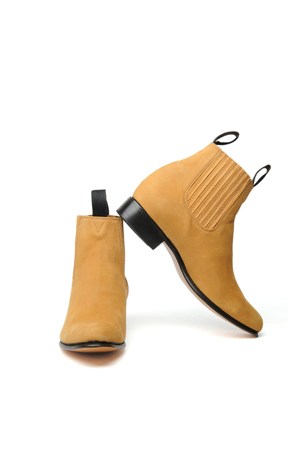 Chamula Botin Charro [Nubuck Leather] Boots Buck Oro