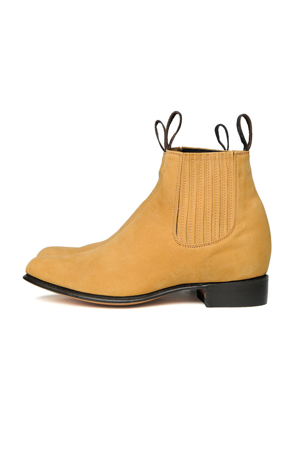 chamula Botin Charro [Nubuck Leather] Boots Buck Oro