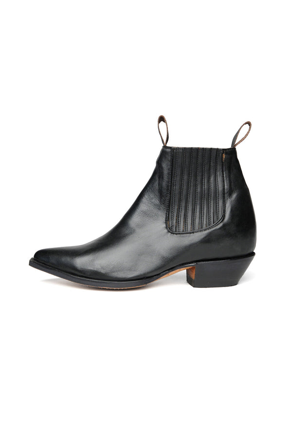 chamula Botin Vaquero Boots Negro