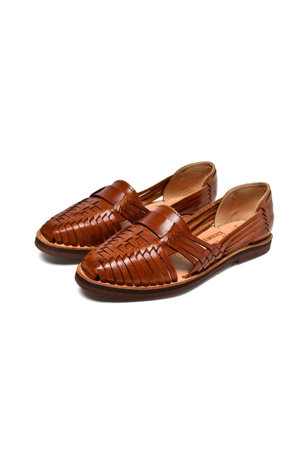 chamula Brasilia [Solid] Sandals Red Brown