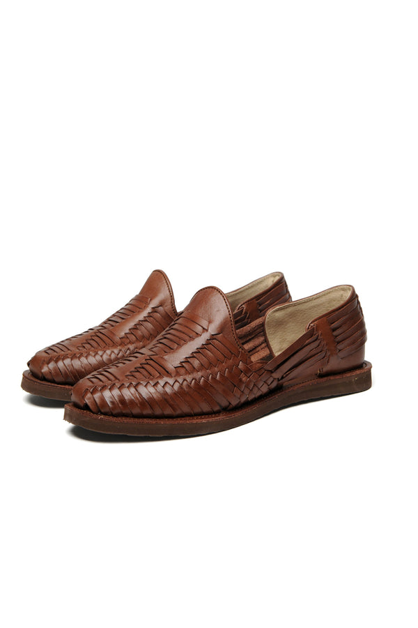 Chamula Cancun [Solid] Sandals Red Brown