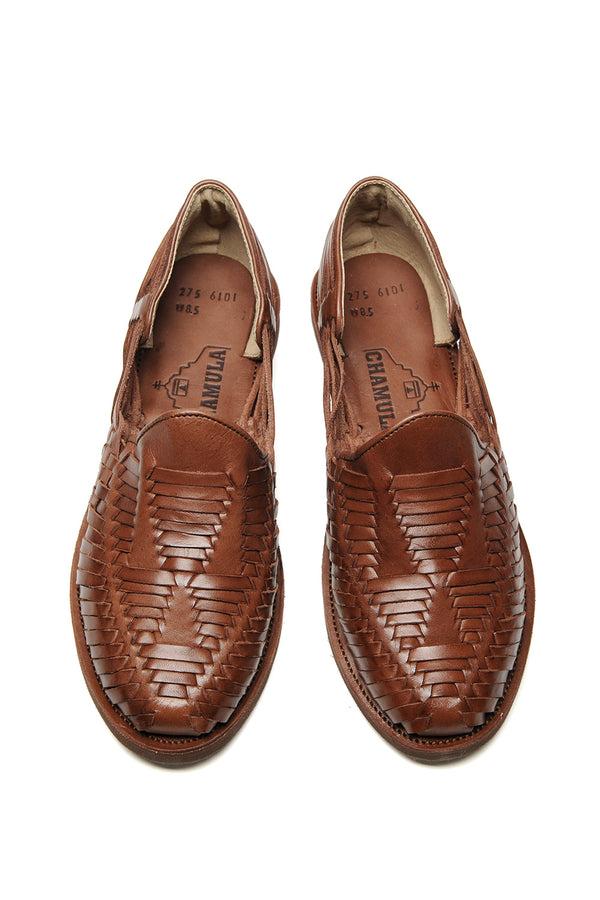 Chamula Cancun [Solid] Sandals Red Brown