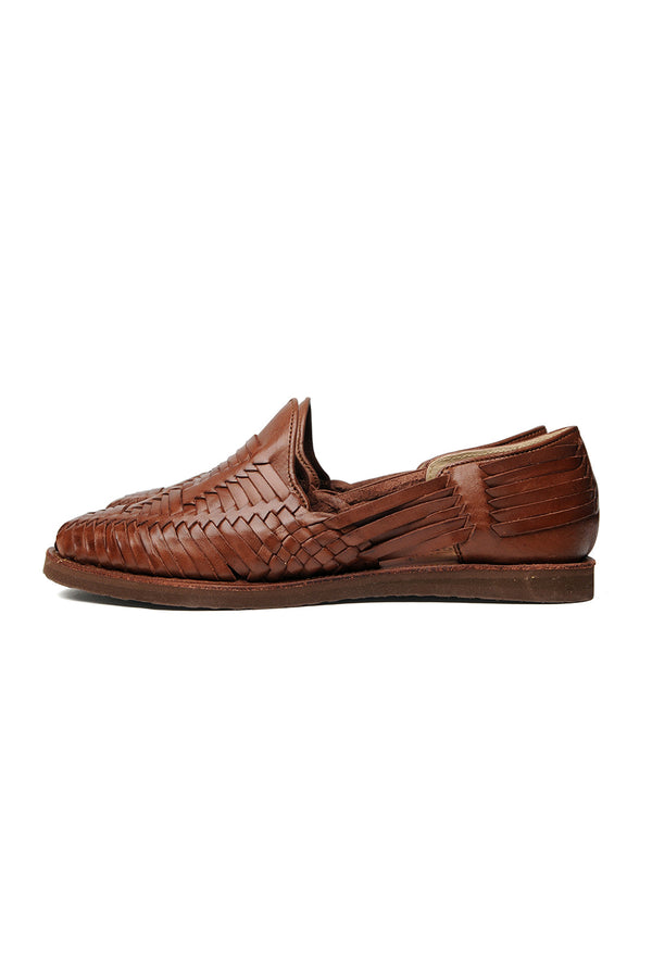 Chamula Cancun [Solid] Sandals Red Brown