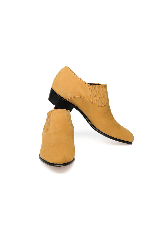 Chamula Choclo [Nubuck Leather] Booties Buck Oro