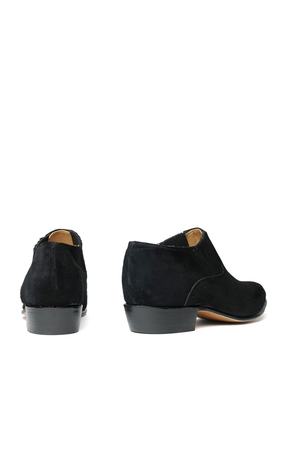 Chamula Choclo [Suede Leather] Booties Ante Negro