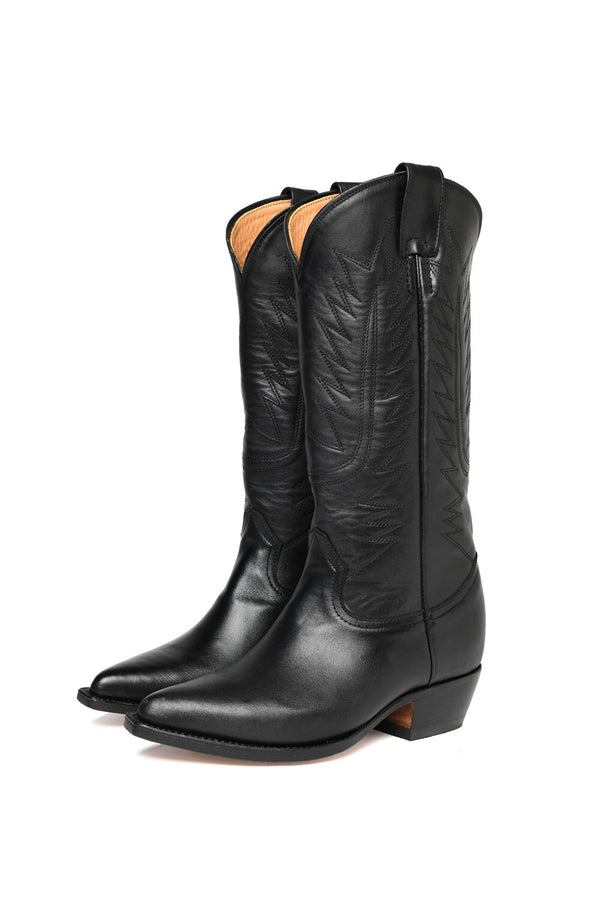 Chamula Cowboy Boots Boots Negro