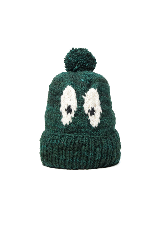 chamula Double Cuff Cap Avocado - Forest Beanie