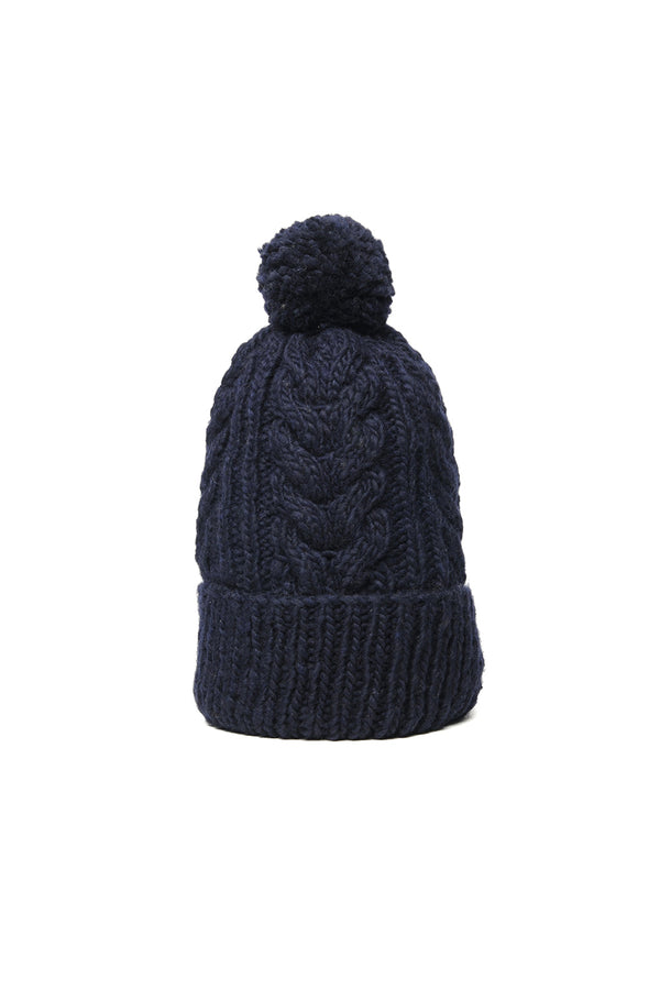 chamula Double Cuff Cap Fisherman - Dk. Navy