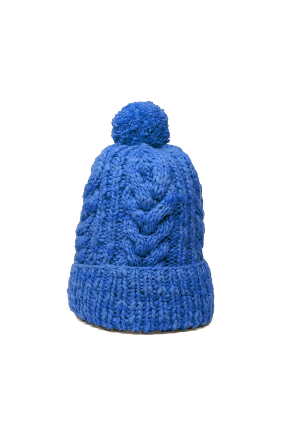 chamula Double Cuff Cap Fisherman - Med Royal Beanie