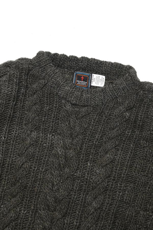 Chamula Fisherman Pullover - Factory Olive Sweater S