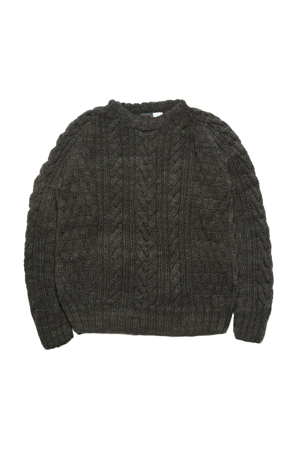 chamula Fisherman Pullover - Factory Olive Sweater S