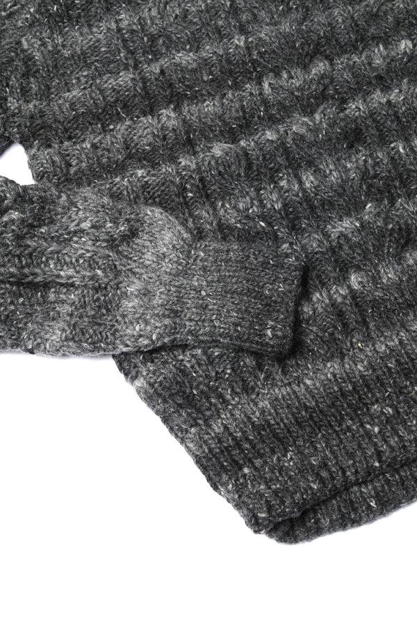 Chamula Fisherman Pullover - Grey Heather Sweater M