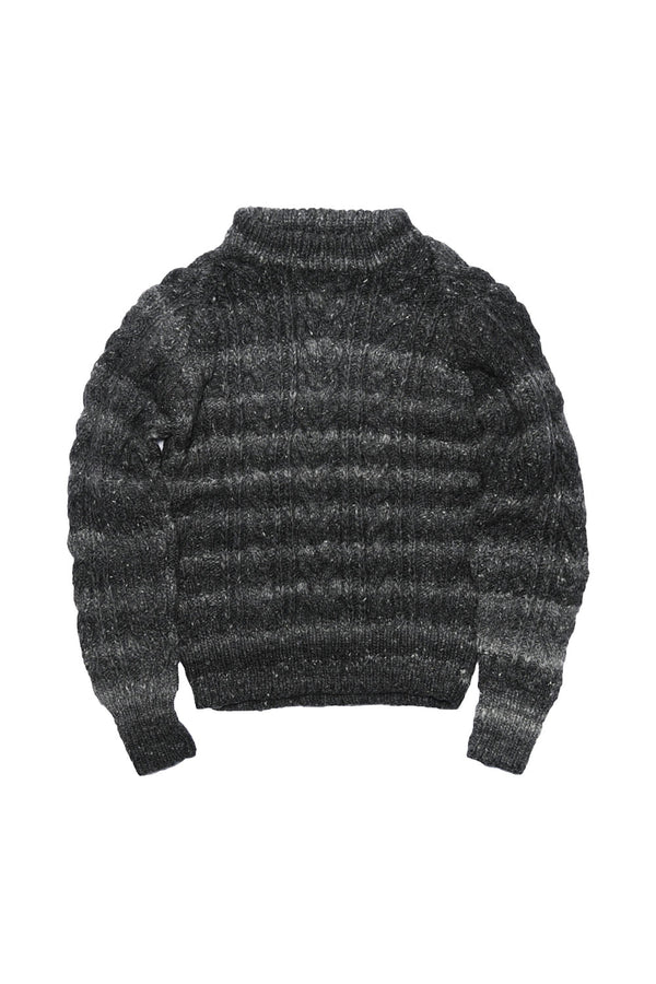 chamula Fisherman Pullover - Grey Heather Sweater M