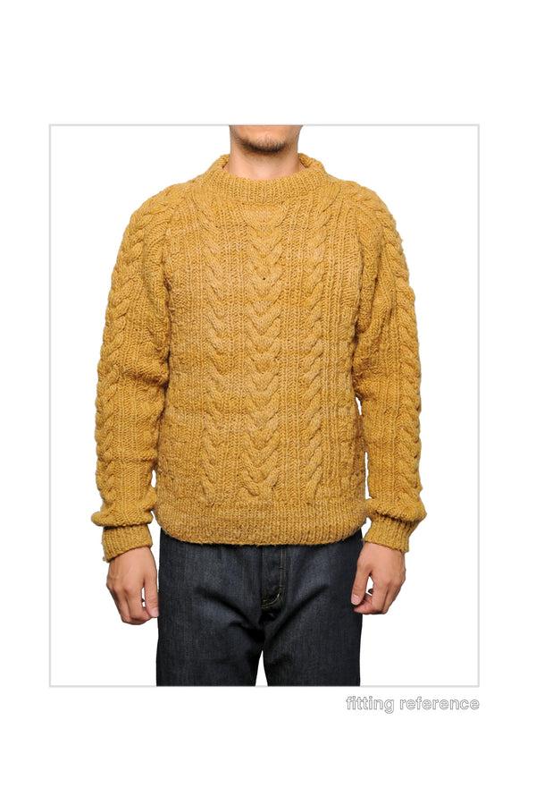 Chamula Fisherman Pullover - Ivory Sweater L