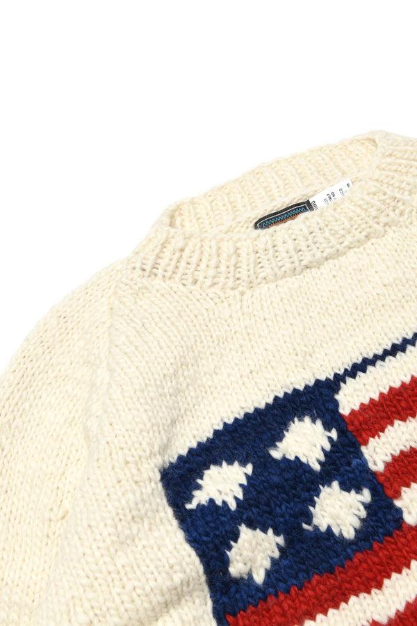 Chamula Flag Pullover - Ivory Sweater XXL