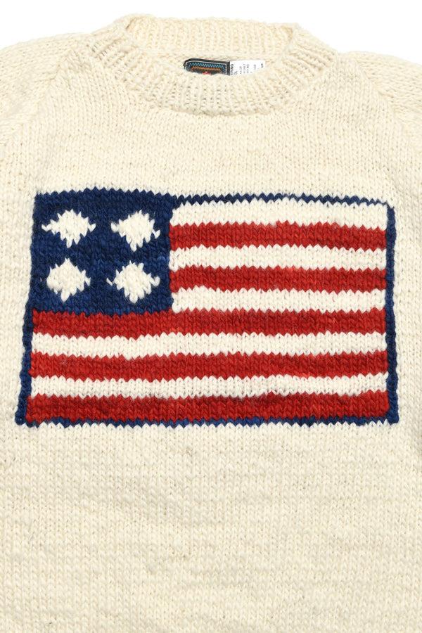 Chamula Flag Pullover - Ivory Sweater XXL