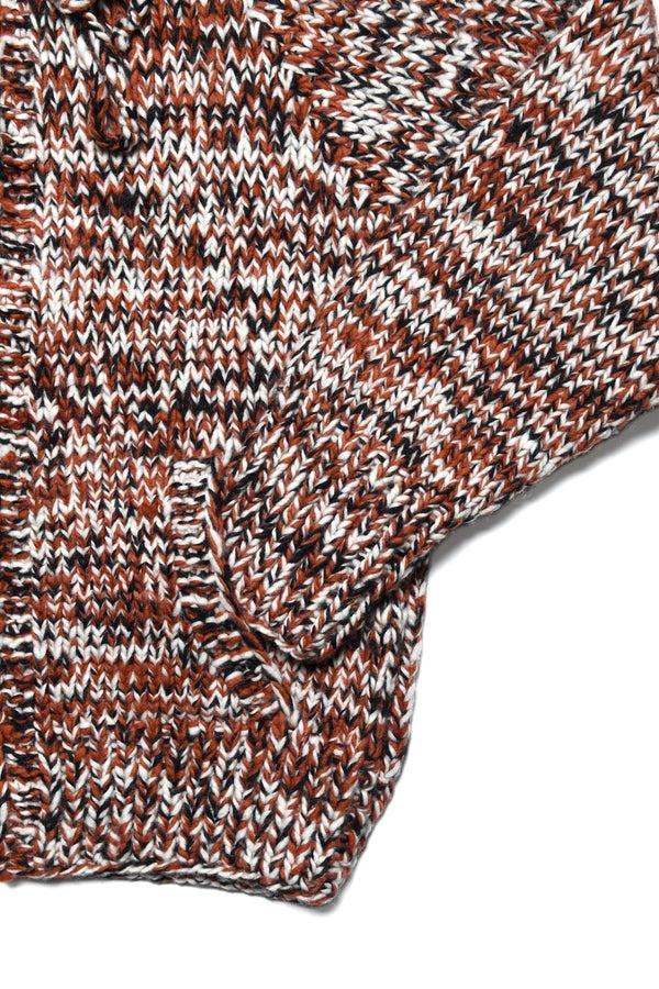 Chamula Mix Heather Hoodie - Brown Mix Sweater L