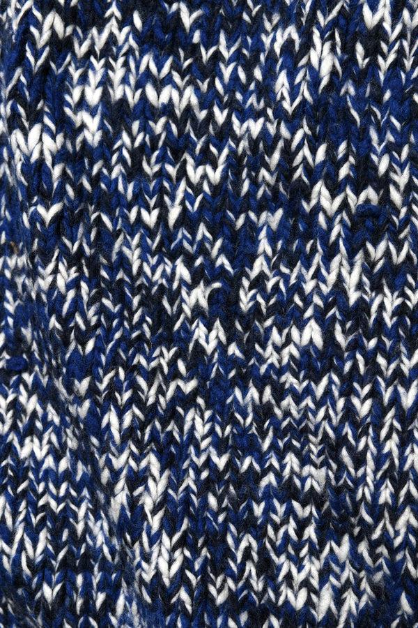 Chamula Mix Heather Hoodie - DK. Navy Mix Sweater M