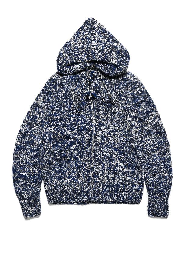 chamula Mix Heather Hoodie - DK. Navy Mix Sweater M