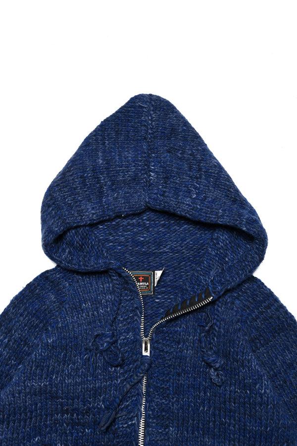 Chamula Mix Heather Hoodie - Navy Mix Sweater M