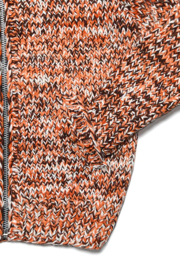 Chamula Mix Heather Hoodie - Orange Mix Sweater M