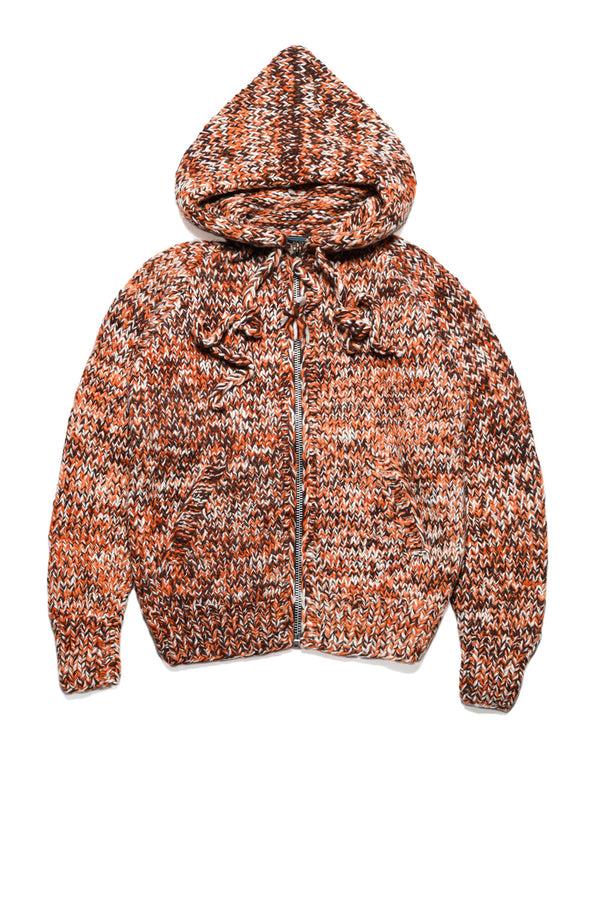 chamula Mix Heather Hoodie - Orange Mix Sweater M