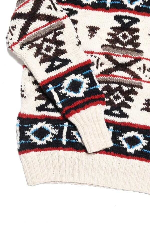 Chamula Navajo #1 Pullover - Ivory Sweater S