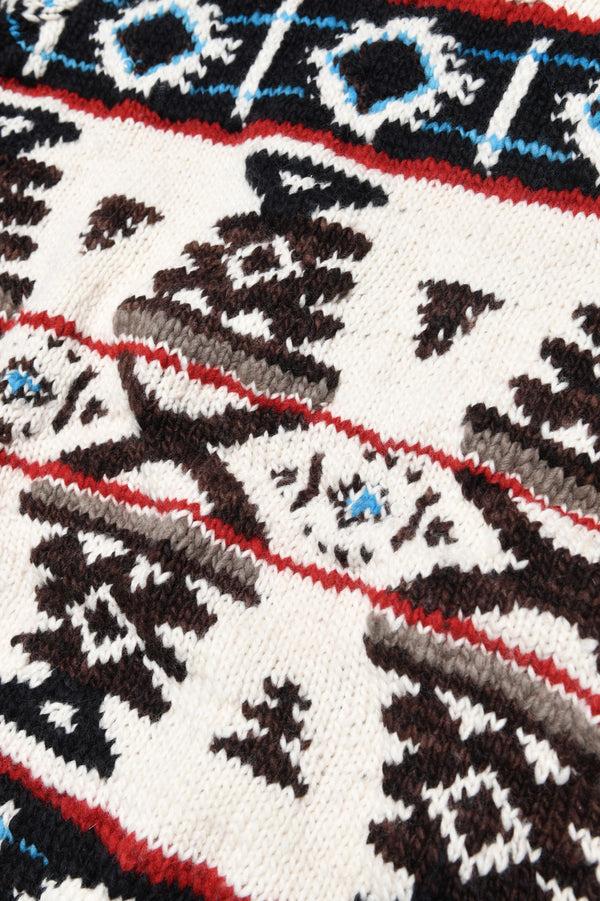 Chamula Navajo #1 Pullover - Ivory Sweater S