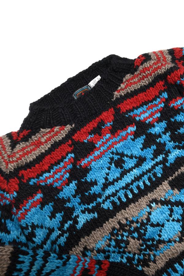 Chamula Navajo #2 Pullover - Black Sweater M