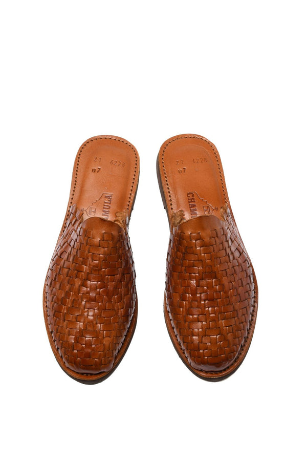 Chamula Polanco Sandals Red Brown