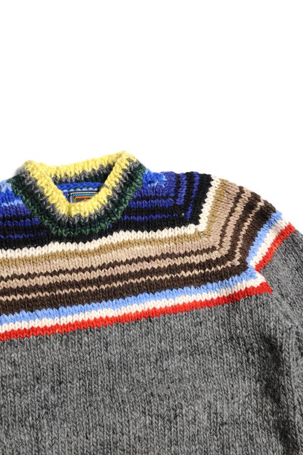 Chamula Serape Pullover - Grey Sweater S