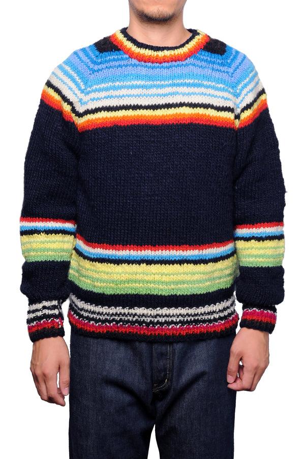 Chamula Serape Pullover - Grey Sweater S