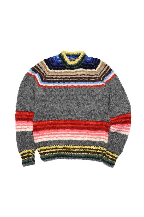 chamula Serape Pullover - Grey Sweater S