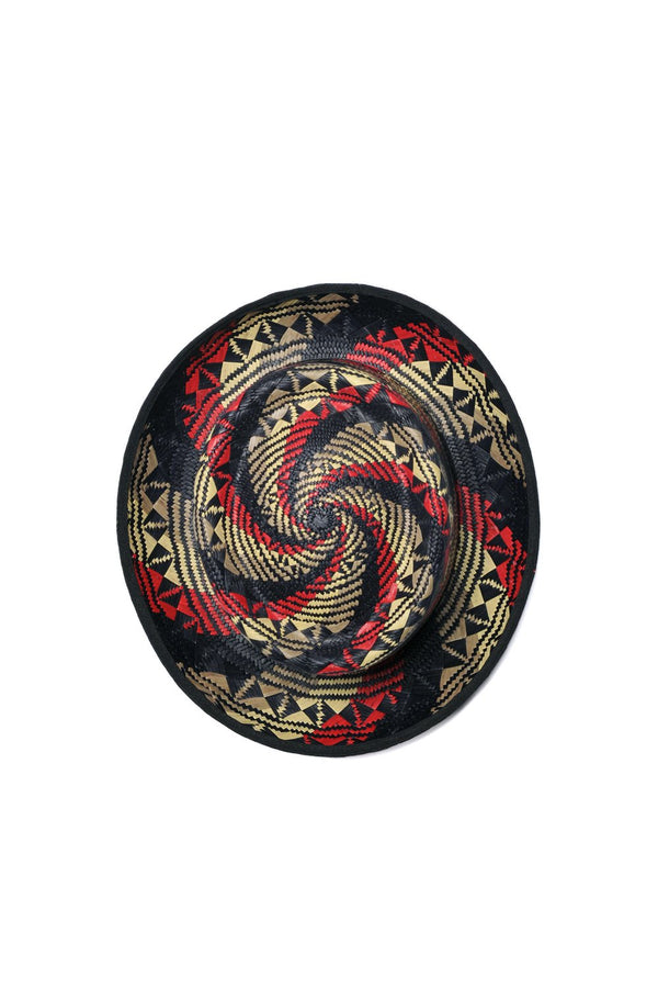 Chamula Sombrero Multi - Black Rasta Hats 58