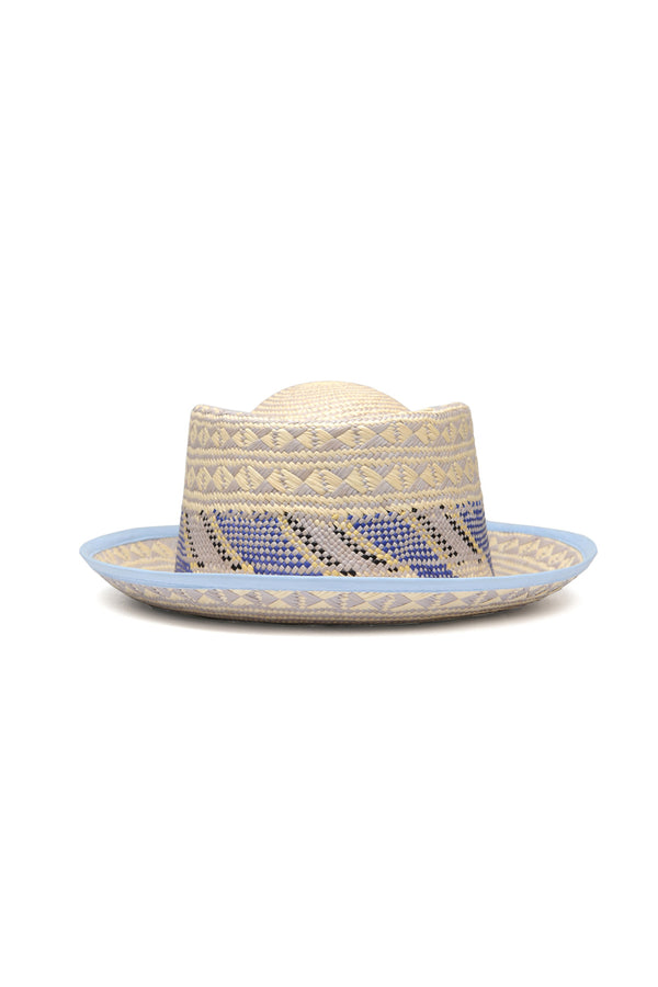 Chamula Sombrero Multi - Lt. Blue Multi Hats 56