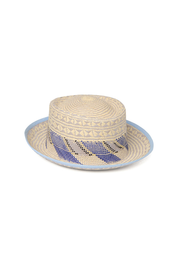 chamula Sombrero Multi - Lt. Blue Multi Hats 56