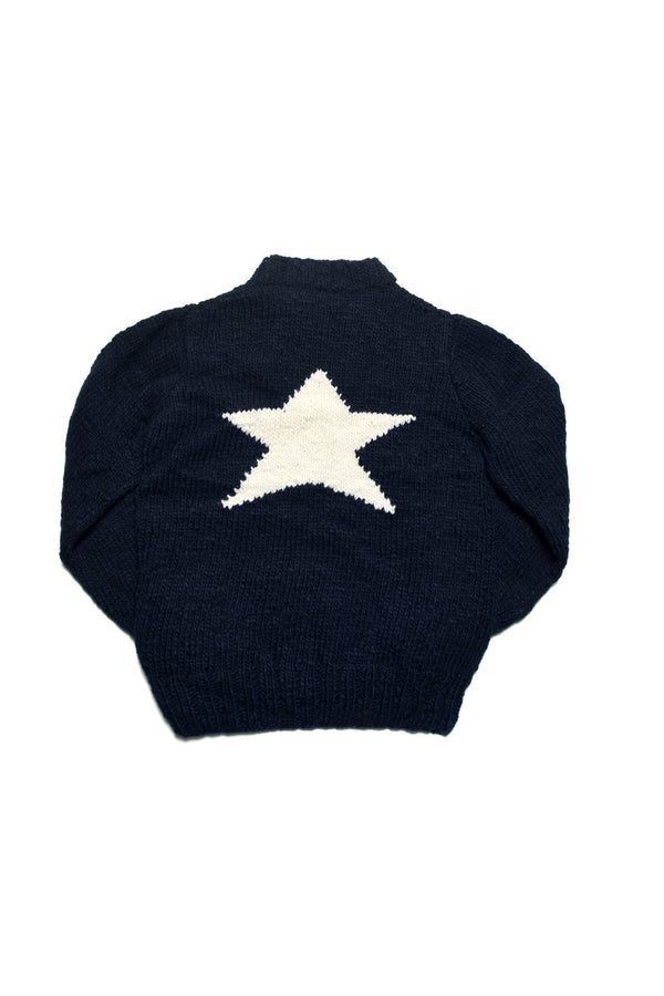 Chamula Star Pullover - Navy X Ivory Sweater S
