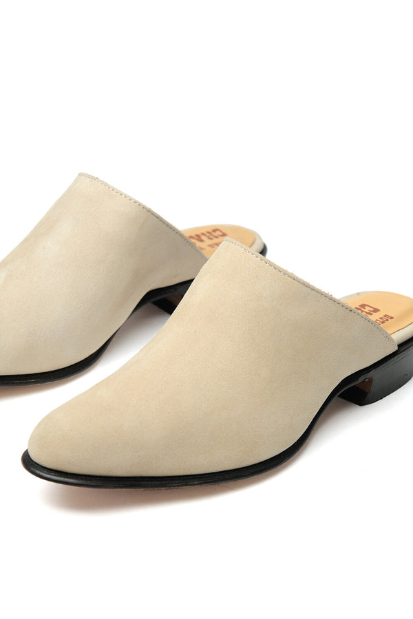 Chamula Sueco [Nubuck Leather] Mules Buck Hueso