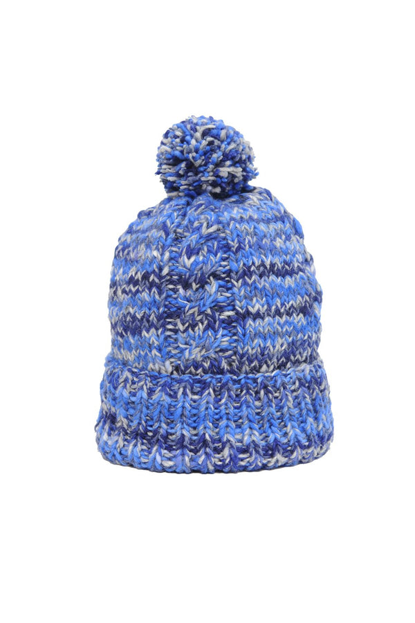 chamula Double Cuff Cap Mix Fisherman - Royal mix Beanie
