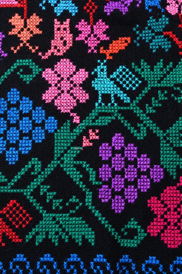 Chamula Embroidery Shawl - Arbol De La Vida (Tree Of Life) C Scarf