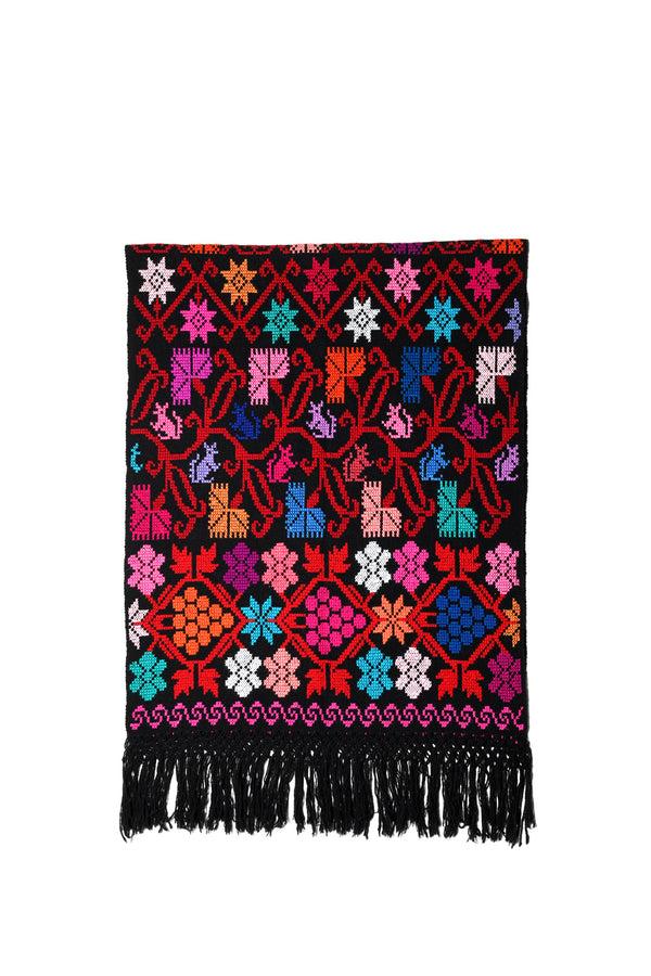 Chamula Embroidery Shawl - Arbol De La Vida (Tree Of Life) D Scarf