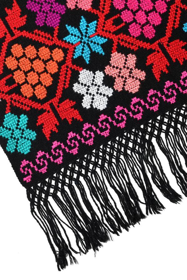 Chamula Embroidery Shawl - Arbol De La Vida (Tree Of Life) D Scarf