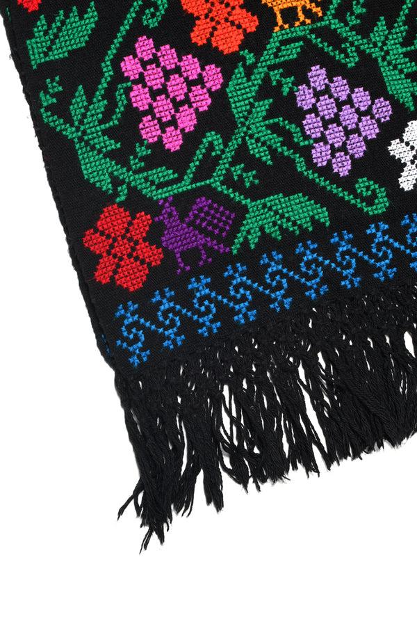 Chamula Embroidery Shawl - Arbol De La Vida (Tree Of Life) E Scarf