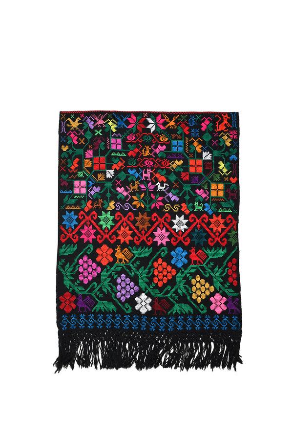 chamula Embroidery Shawl - Arbol De La Vida (Tree of Life) E Scarf