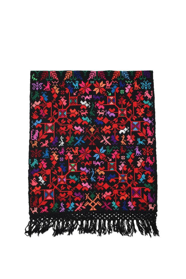 chamula Embroidery Shawl - Arbol De La Vida (Tree of Life) F Scarf