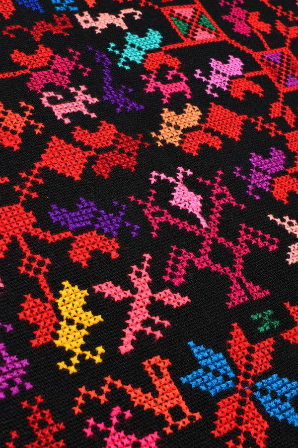 Chamula Embroidery Shawl - Arbol De La Vida (Tree Of Life) G Scarf