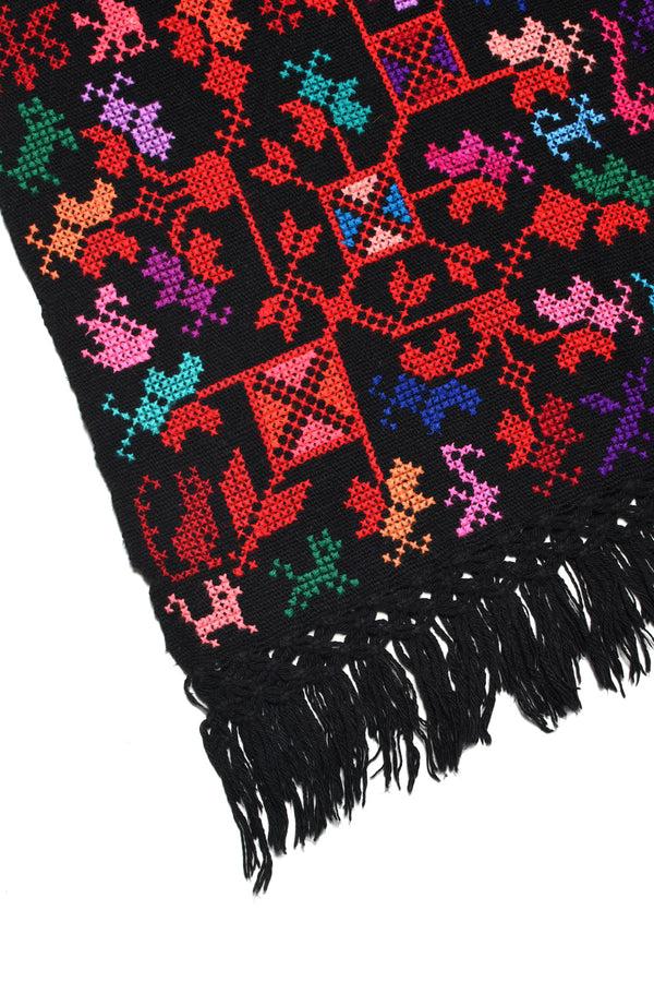 Chamula Embroidery Shawl - Arbol De La Vida (Tree Of Life) G Scarf