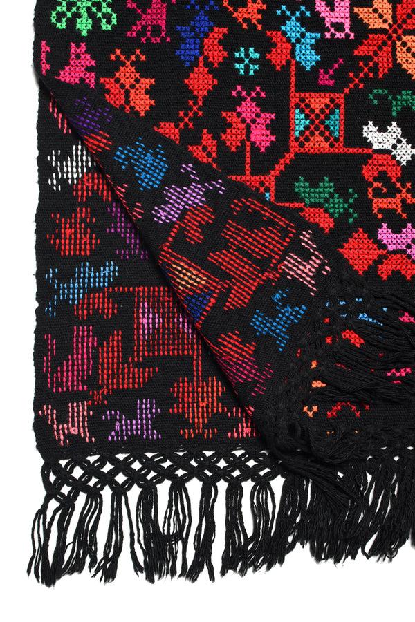 Chamula Embroidery Shawl - Arbol De La Vida (Tree Of Life) G Scarf