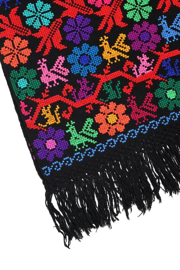 Chamula Embroidery Shawl - Arbol De La Vida (Tree Of Life) H Scarf